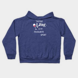 Tasting Wine Kids Hoodie